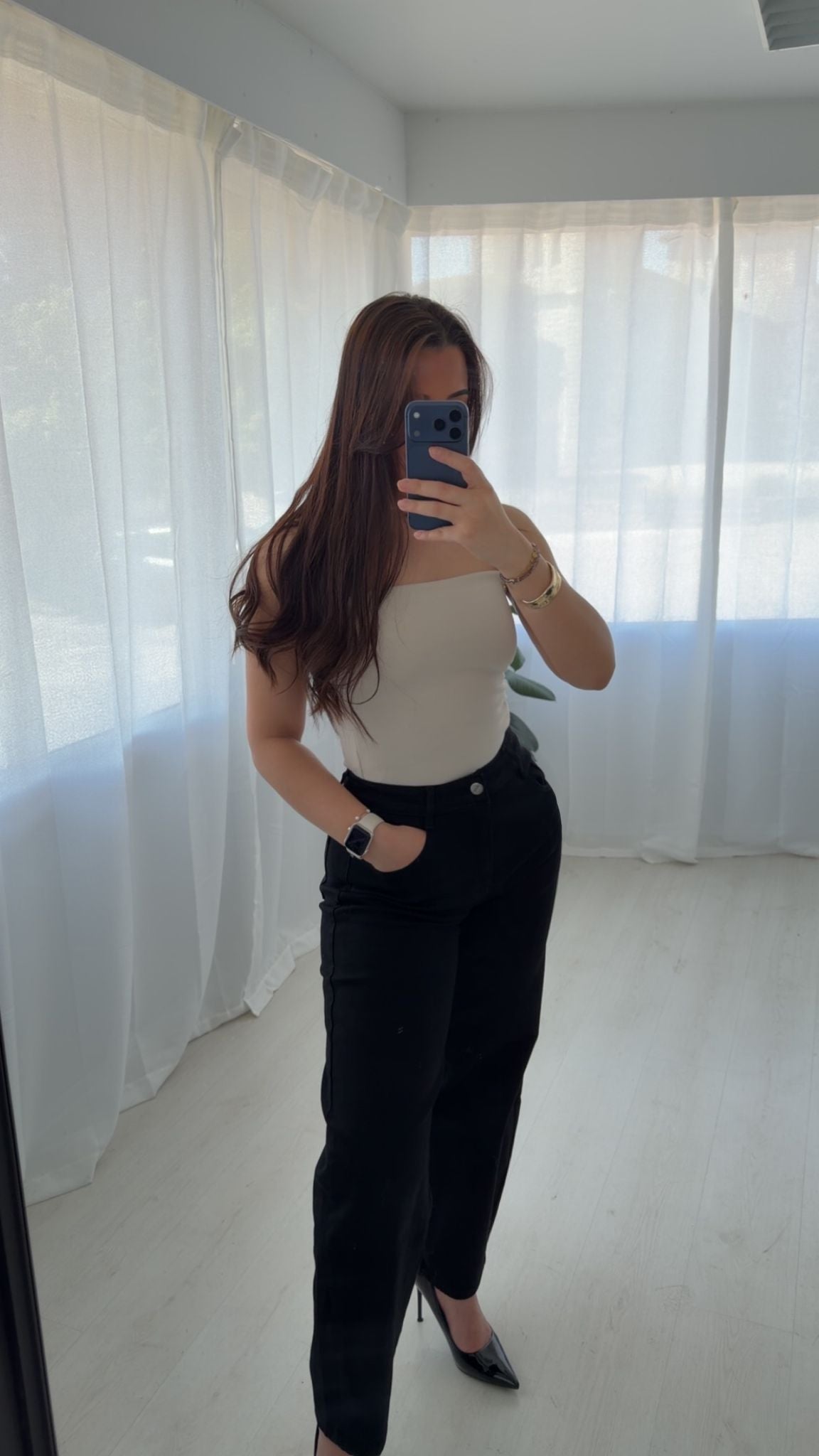 Jean noir ballon