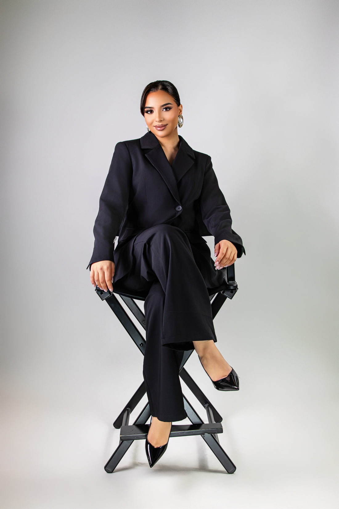 Ensemble blazer et pantalon noir