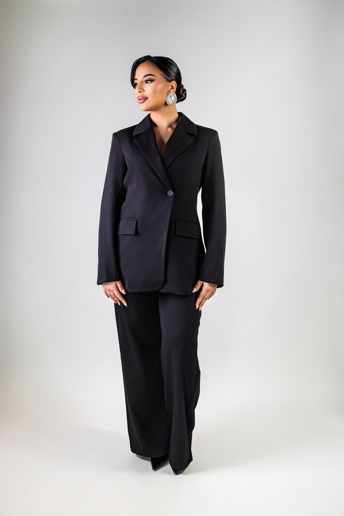Ensemble blazer et pantalon noir